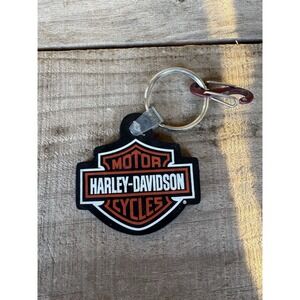 Vintage Harley-Davidson Rubber Key Ring, Great South Harley Davidson Newnan‎ GA